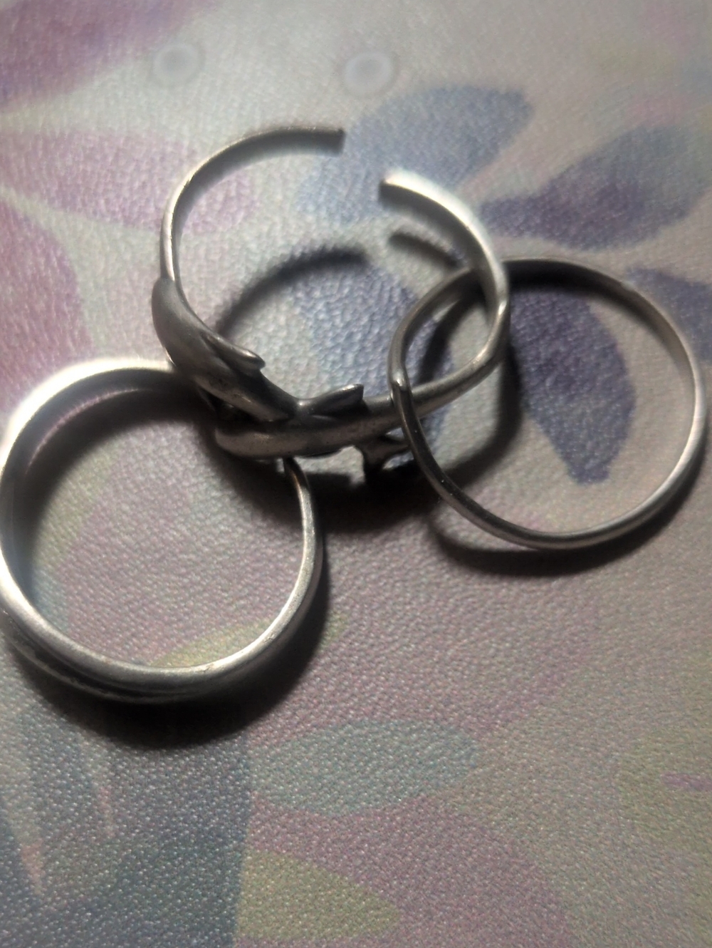 Sterling Silver Toe Rings - Set of 3